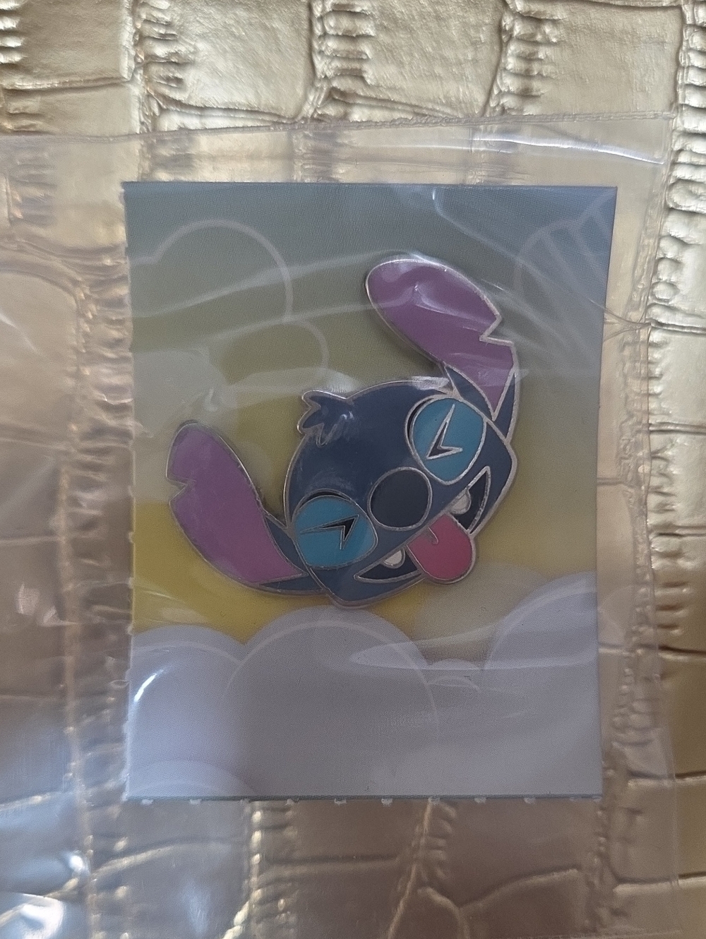 Disney Purple & Blue Stitch Enamel Pin